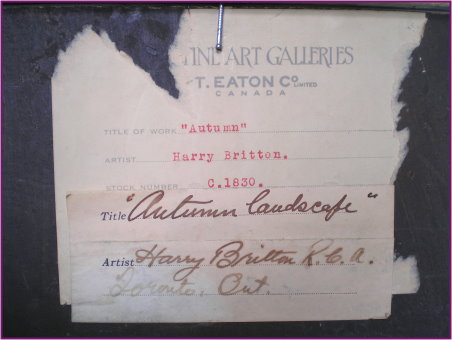 Harry Britton Eaton's Label