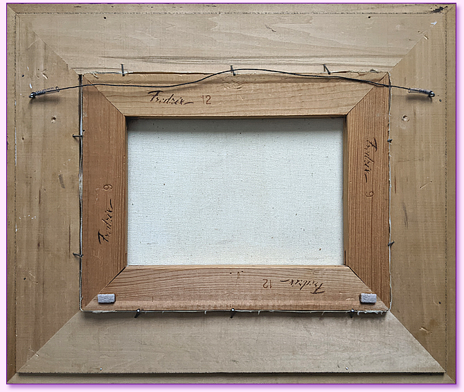 William DeGarthe Frame Back