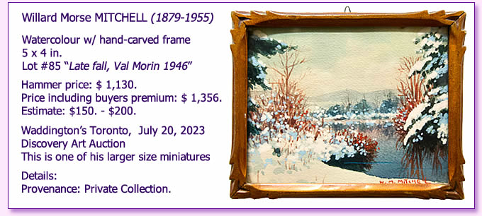 Mitchell at Art Auction Price