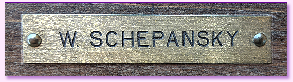 Schepansky Frame Plaque