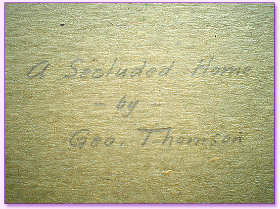George Thomson Signed Title Back