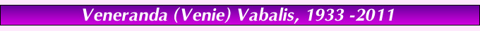 Venie Vabalis Bio Title