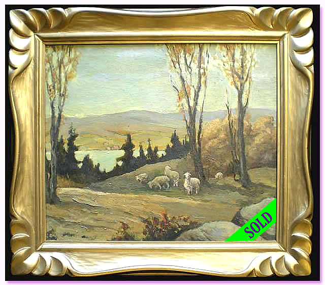 Harry Wallace Sheep Painting