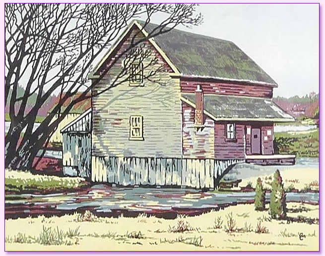 Carl Martin Grist Mill Unframed