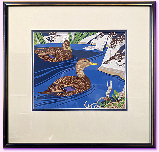 Casson Black Ducks Framed