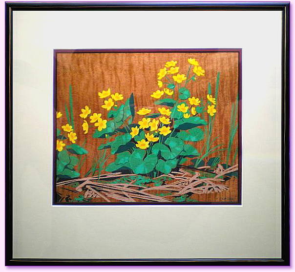 Casson Marsh Marigolds Framed