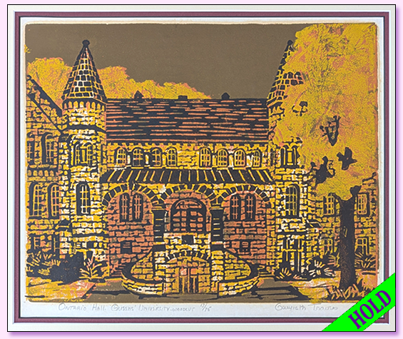 Gwyneth Travers Ontario Hall Woodcut