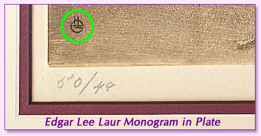 Edgar Lee Laur print number