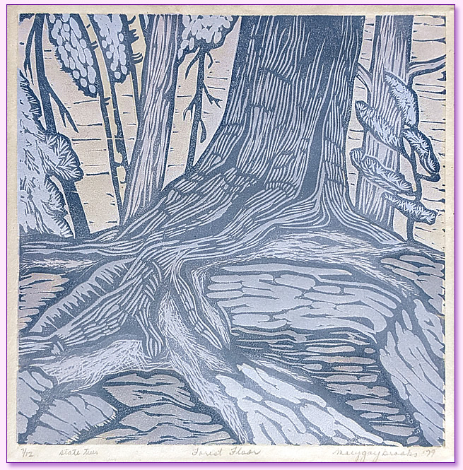 Mary Gay Brooks Linocut Unframed