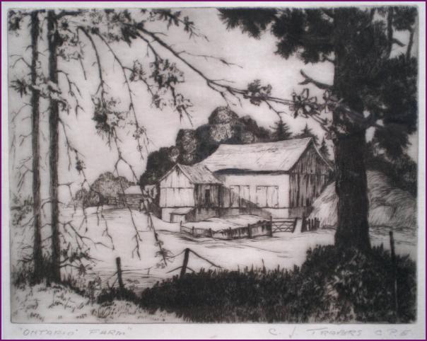 Cyril Travers Unframed Country Farmhouse