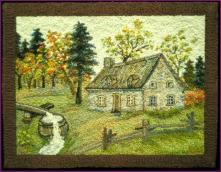 Georges Tremblay Vintage Hooked Rug | FineArtandAntiques