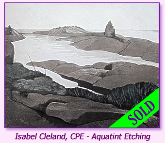 Isabel Cleland aquatint