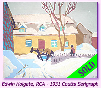 Edwin Holgate Coutts Serigraph